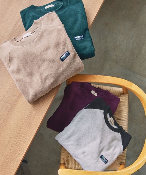 【預購】日本限定 THE CRAFT CREW PRODUCTS 抗起毛球 插肩袖抓絨套頭衫 十色