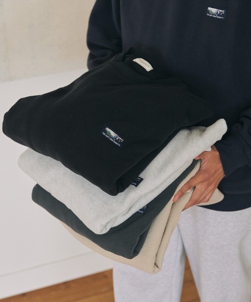 【預購】日本限定 THE CRAFT CREW PRODUCTS 抗起毛球 插肩袖抓絨套頭衫 十色