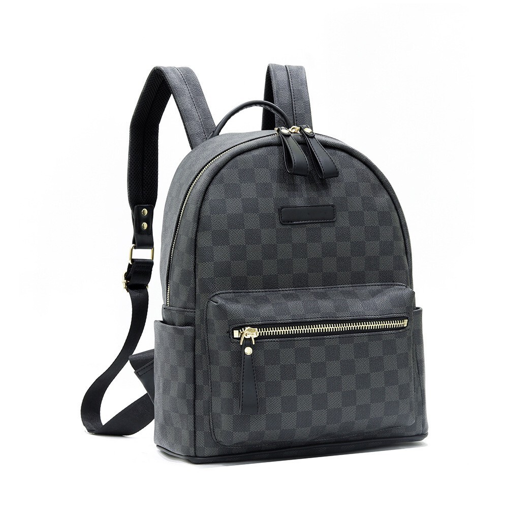 【Pagani Design 帕加尼】PGN-C040 棋盤格 左右暗袋 大容量 後背包