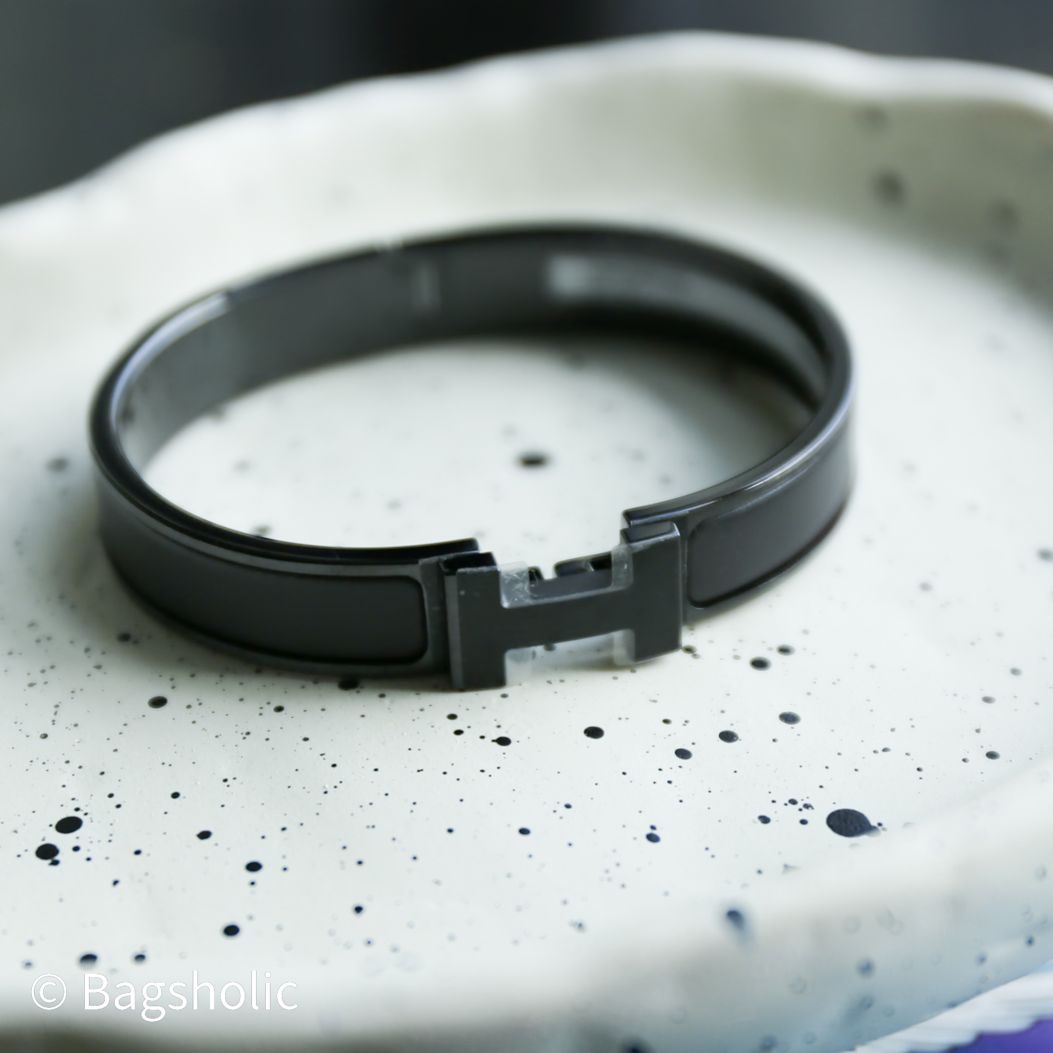 Hermes Clic H bracelet (All Black)