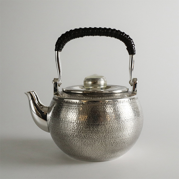 【大淵銀器】丸型 純銀急須 0.3L
