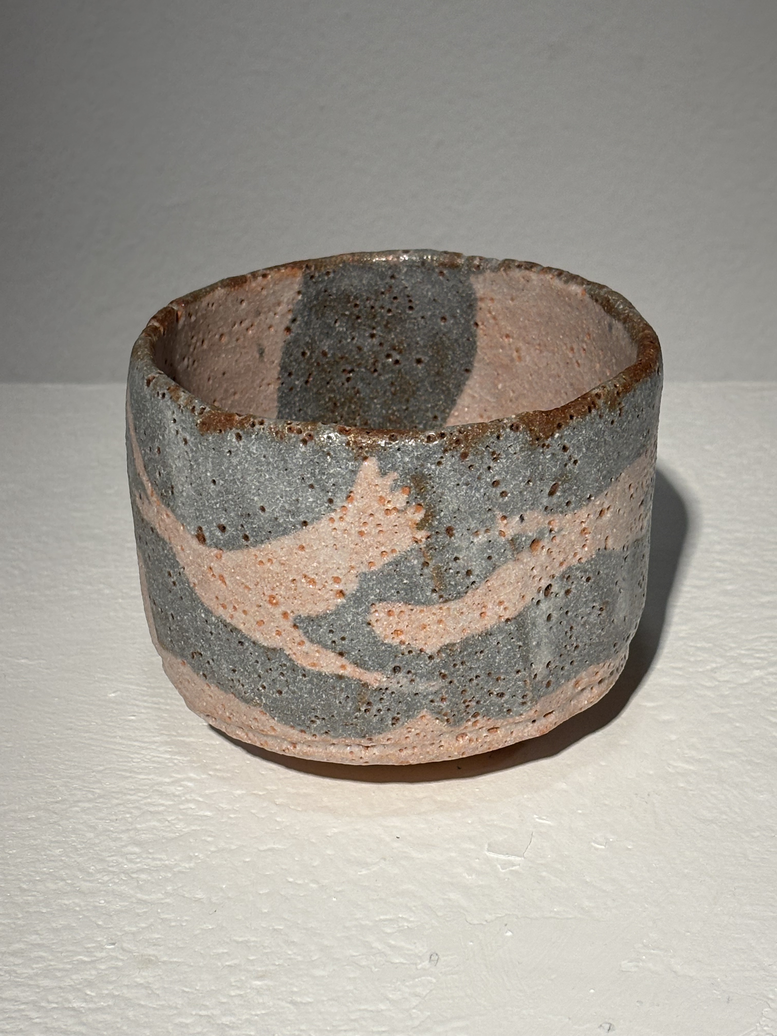 住吉窯 鶴畫茶碗