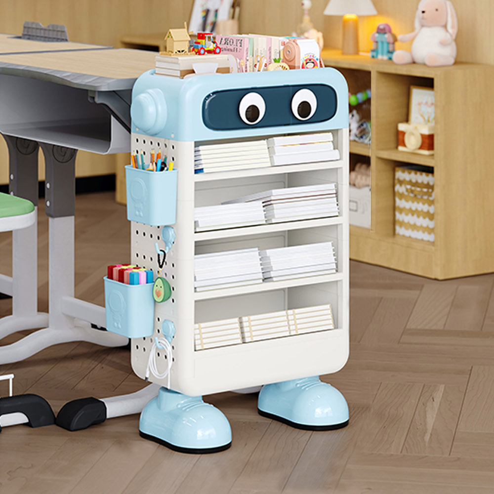 【AOTTO】太空人造型桌邊洞洞板置物書架(AS-211)