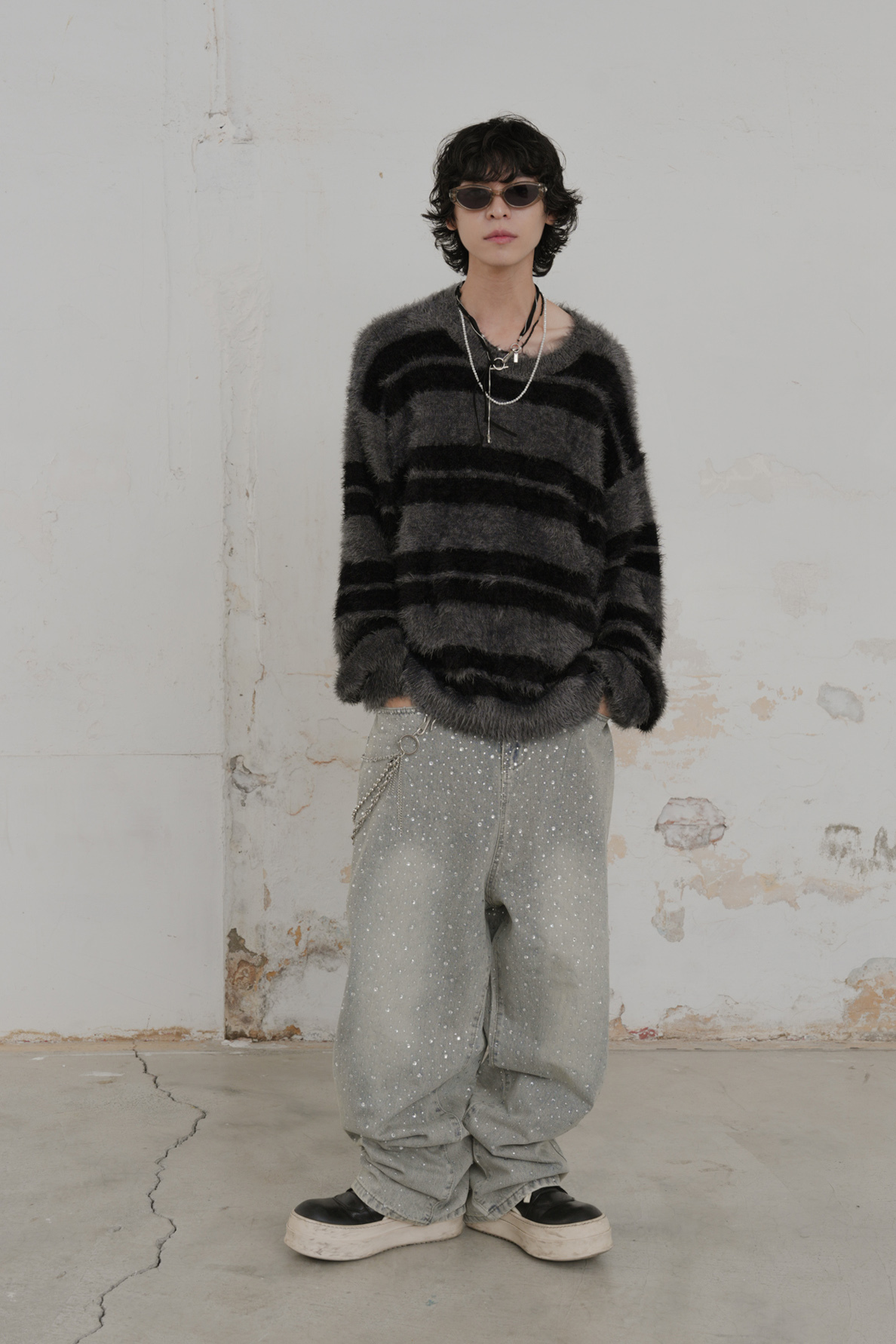 Diser Hair Border Knit #毛衣