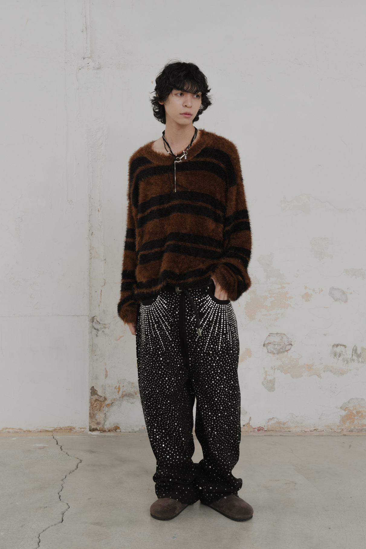 Diser Hair Border Knit #毛衣