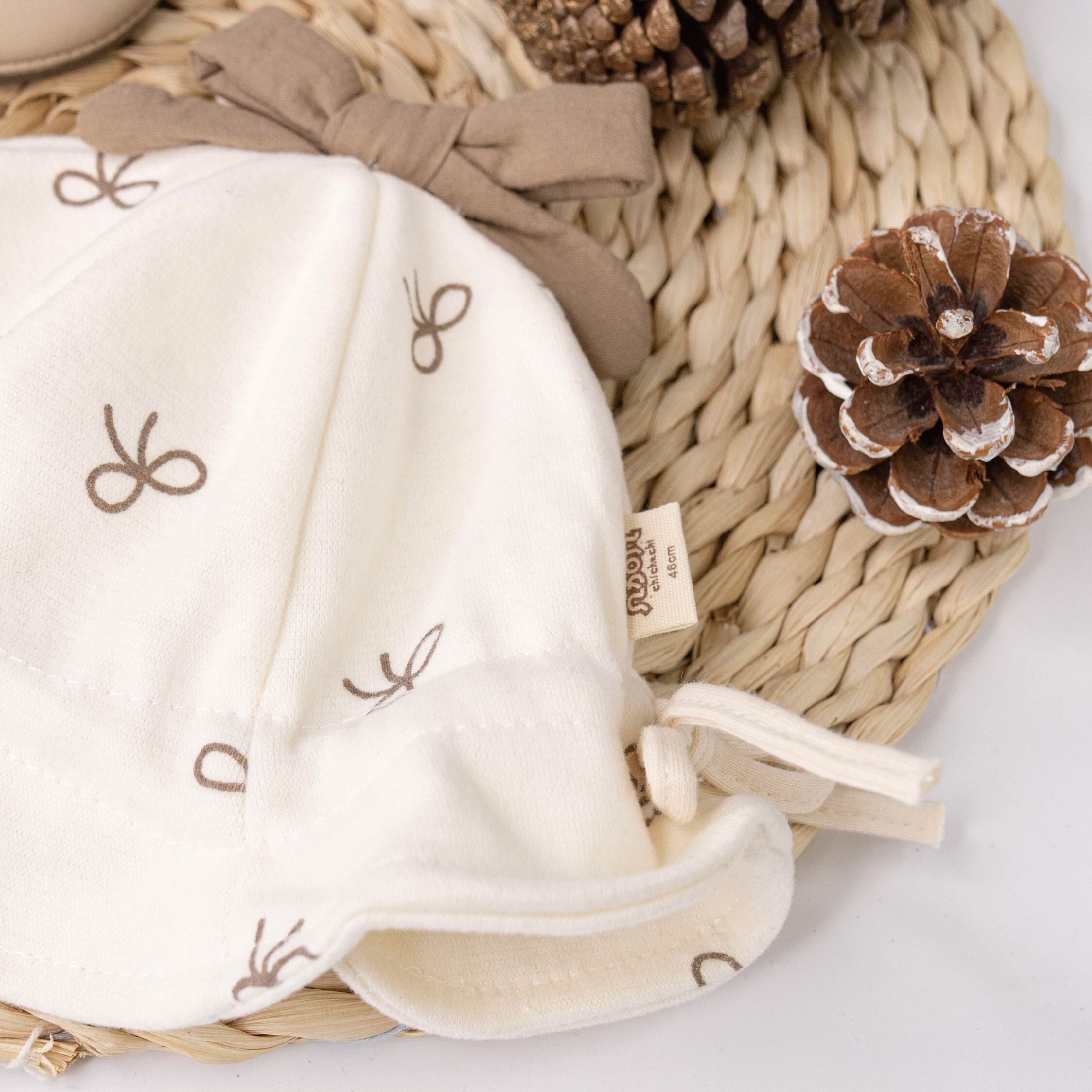 【JA1567】可可蝴蝶結寶寶遮陽帽