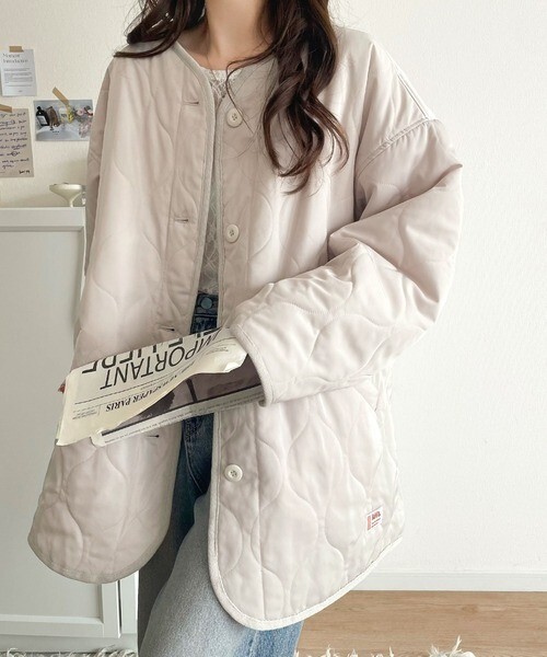 KTQ STORE ‧  JAVA 無領寬鬆鋪棉外套 四色