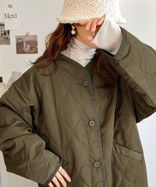 KTQ STORE ‧  JAVA 無領寬鬆鋪棉外套 四色