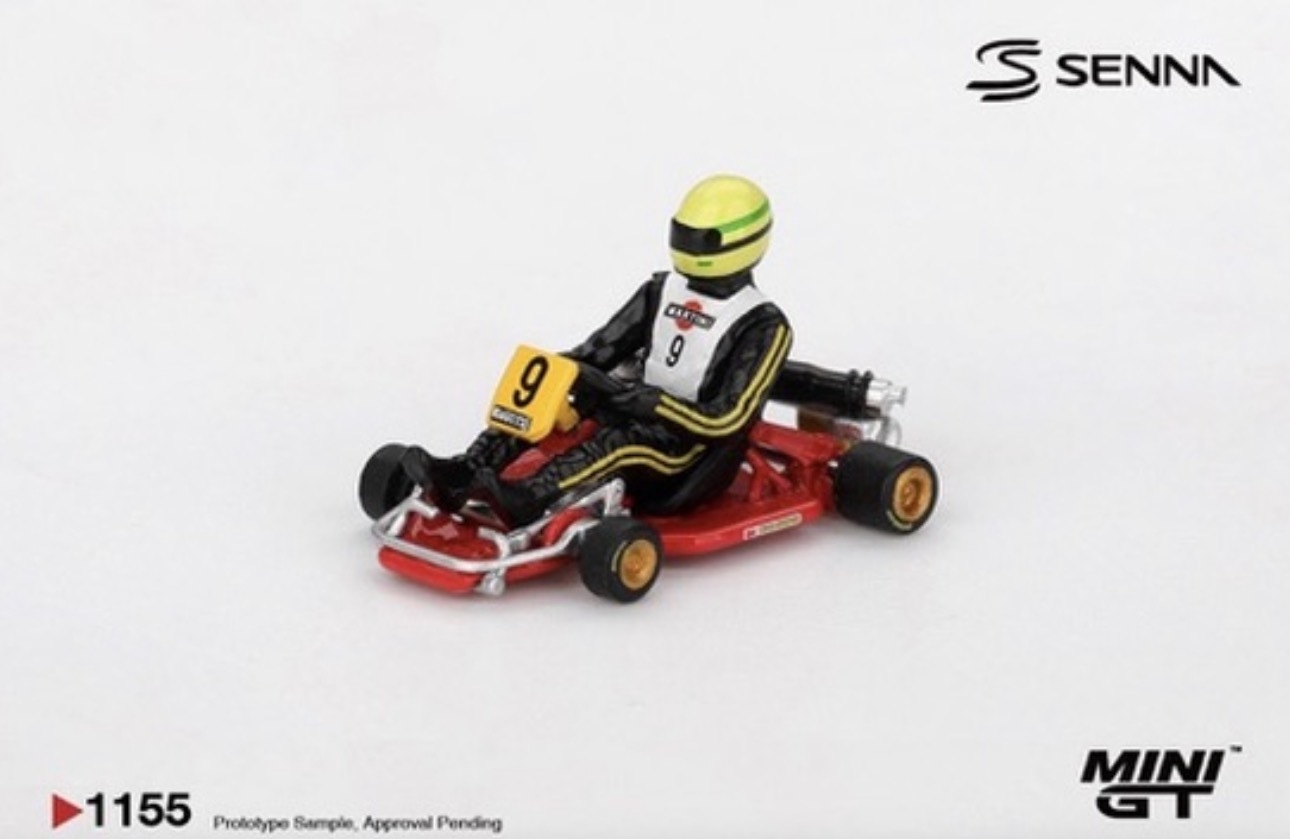 預訂 Pre Order - MiniGT 1155 Senna Kart Formula K #9 Ayrton Senna da Silva 1981 Karting World Championship