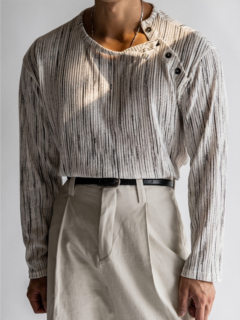 Relsi 肩部鈕扣T恤