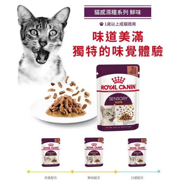 Royal Canin FHN 貓感系列 鮮味營養主食濕糧（肉汁）【85gx12包】