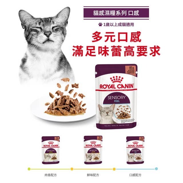 Royal Canin FHN 貓感系列 口感營養主食濕糧（肉汁）【85gx12包】