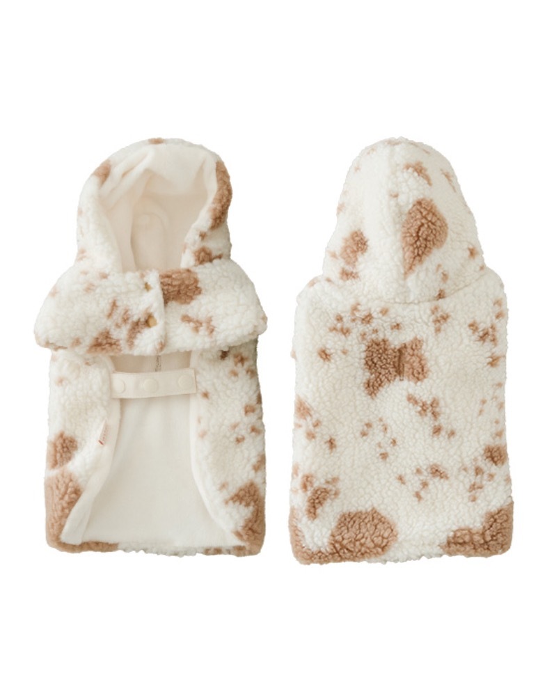 Noutti 大麥町小狗披風_咖啡