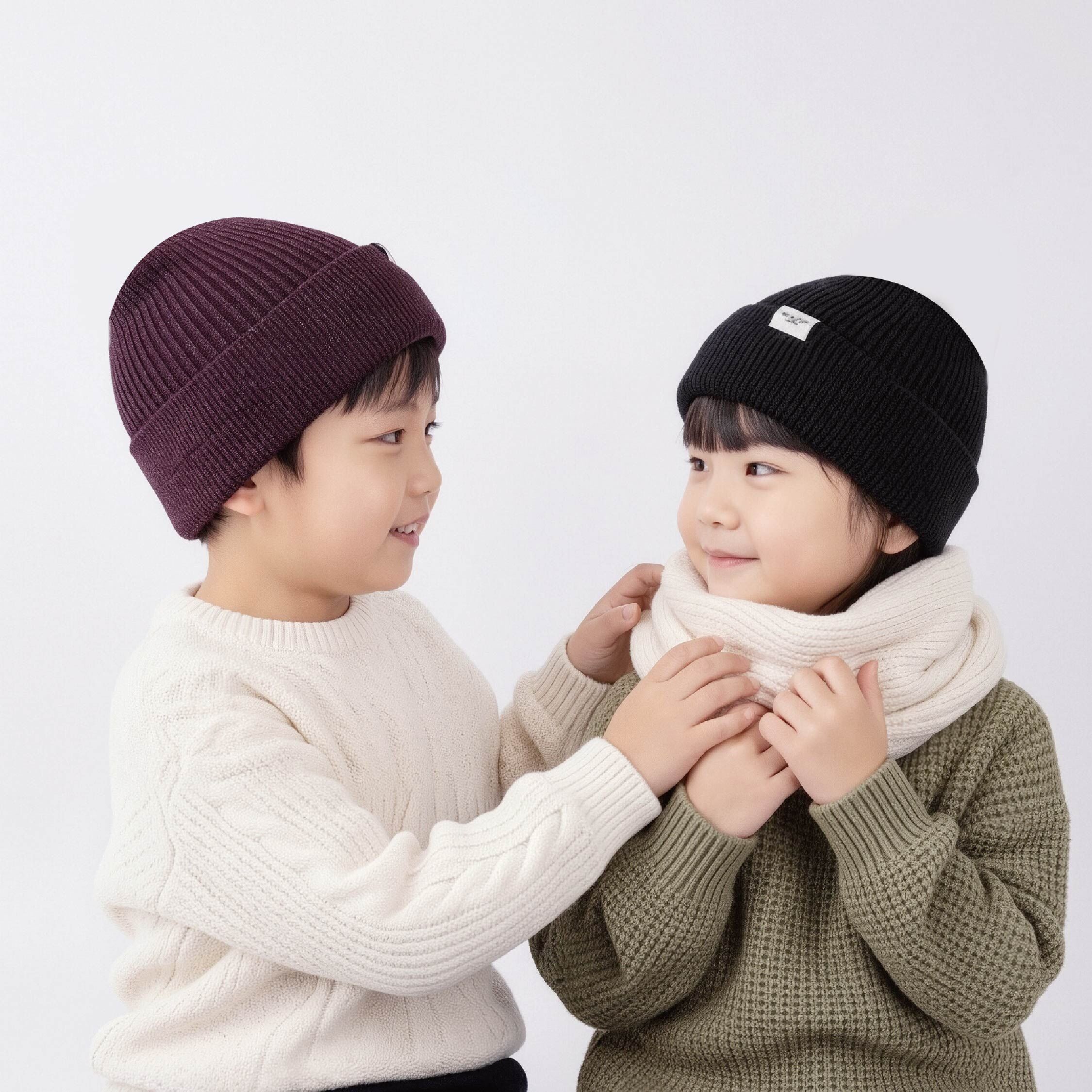 【JA1558】日式簡約針織毛帽*二色
