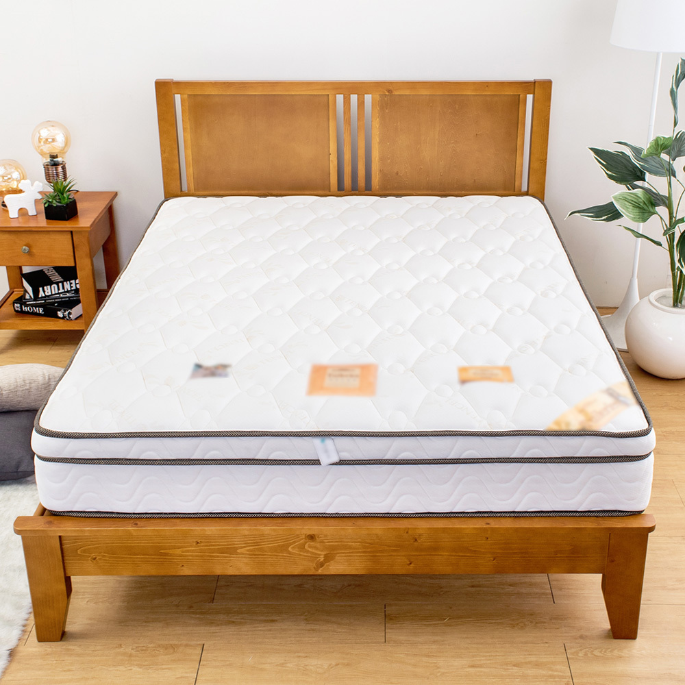 皇爵天絲乳膠護背硬式三線獨立筒床墊