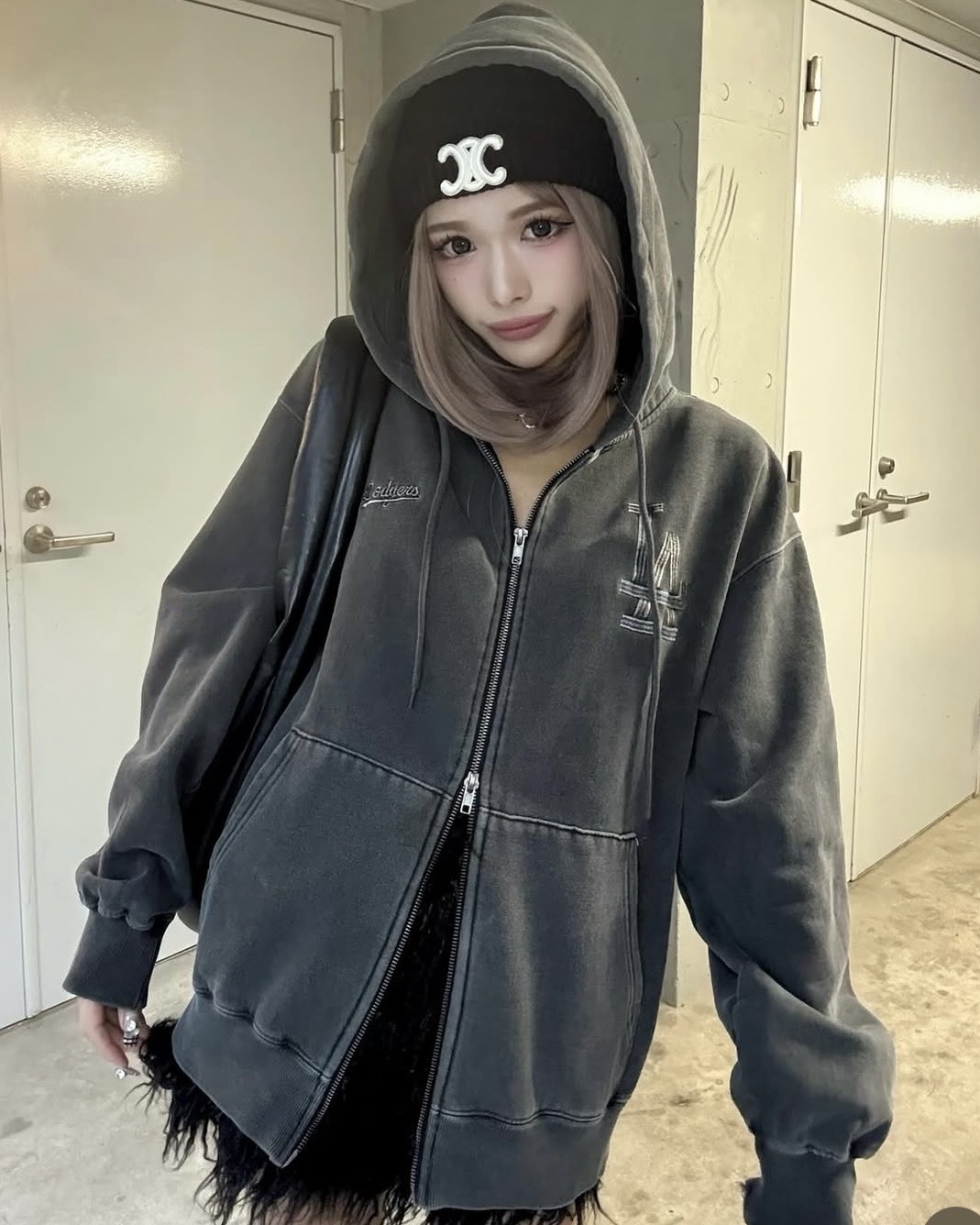 <日本扯爛降價>MLB 美 國職棒 大聯盟 訂製 刺繡 拉絨 雙拉鍊 連帽 外套 復古