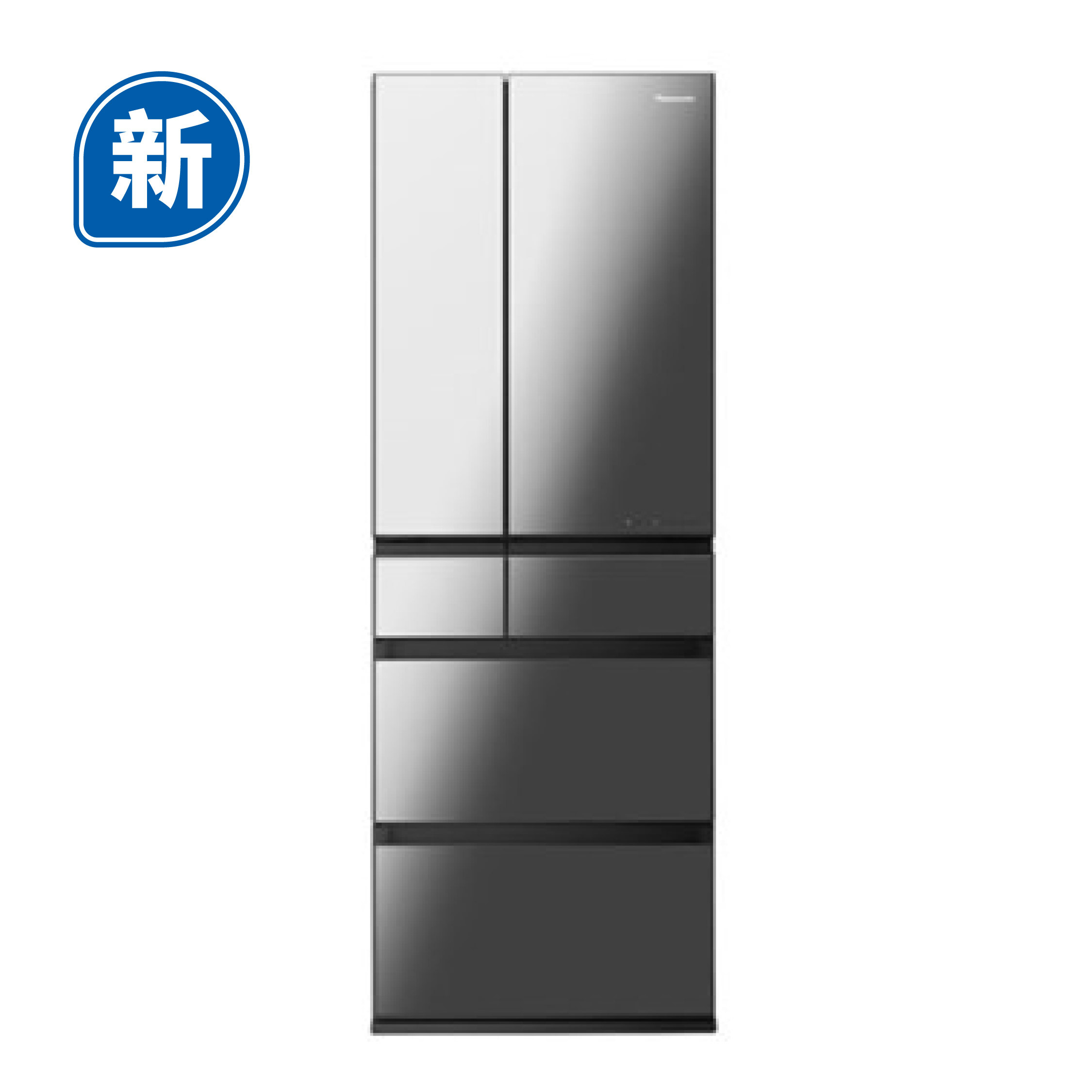 Panasonic 樂聲牌 NR-F507HX-XA ECONAVI 智慧節能六門雪櫃 (黑鋼鏡)