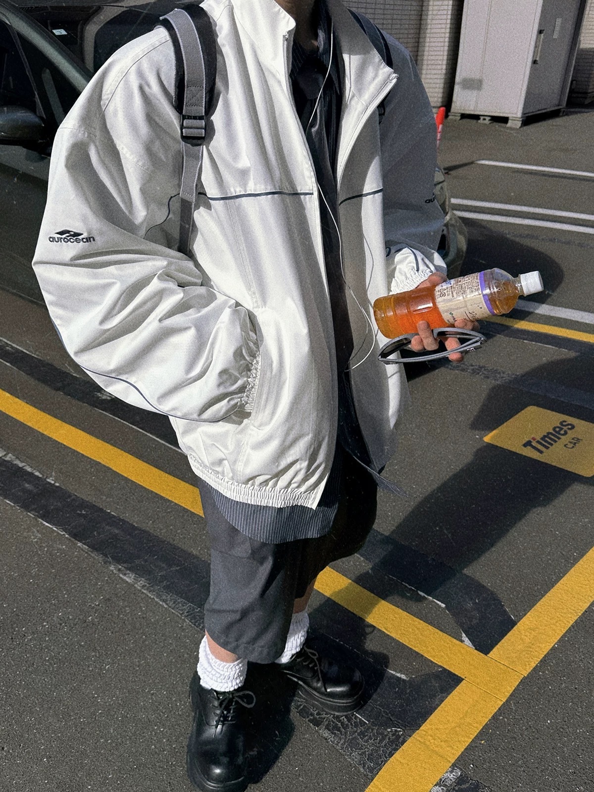 Aurocean 復古 防潑水 防皺 運動教練夾克