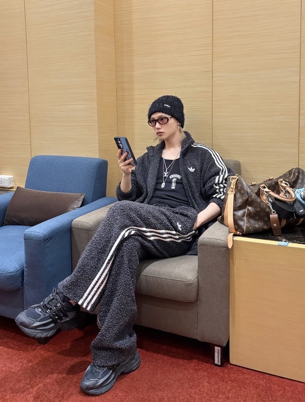 <李龍馥同款> ADIDAS ORIGINALS 毛巾布立領長袖外套