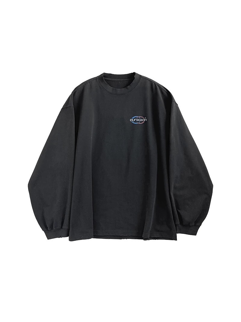 Aurocean 320G 重磅 炒色做舊長袖