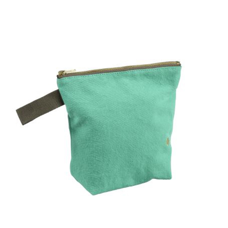 (預購3/31)法國La cerise sur le gâteau 有機棉防水手提收納袋-鼠尾草綠(小)