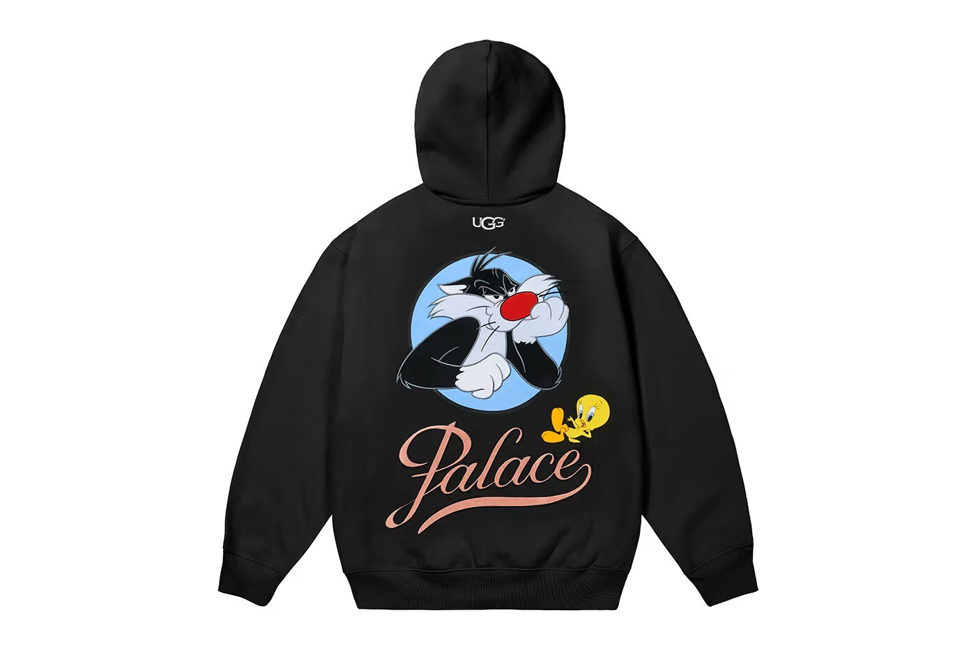 -(B08)-PALACE X UGG X LOONEY TUNES HOODIE 三方聯名 樂一通 傻大貓 崔弟 帽T 黑/灰/粉