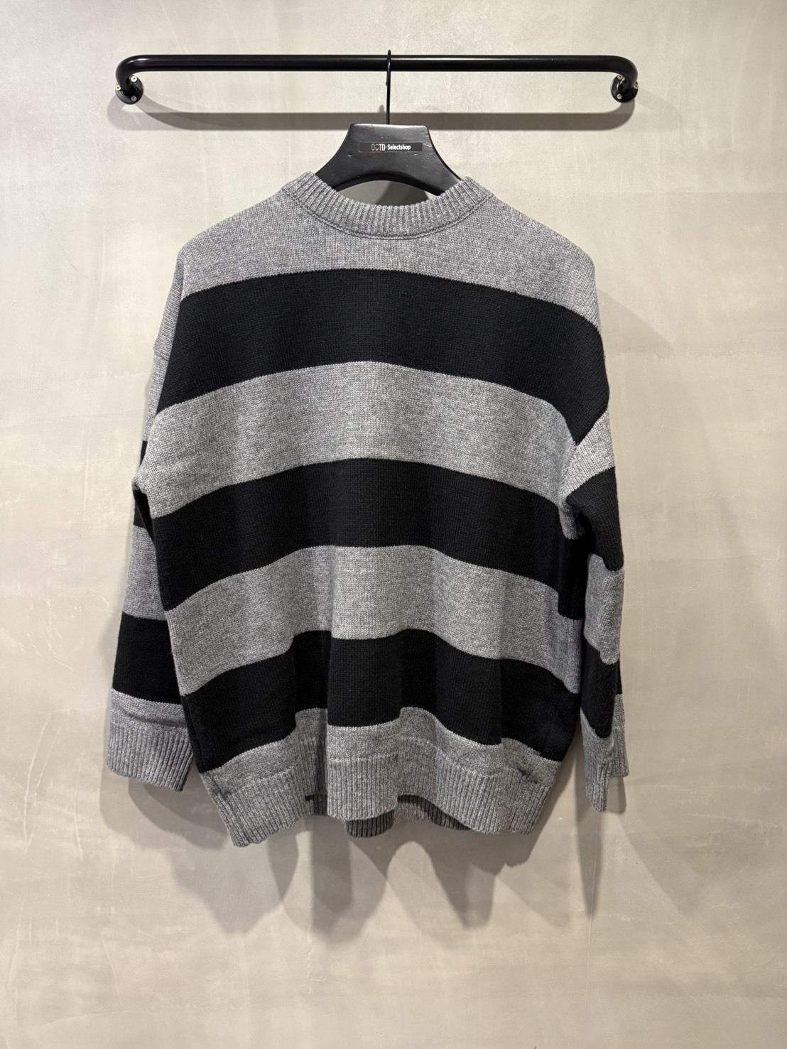 韓國質感厚磅條紋毛衣