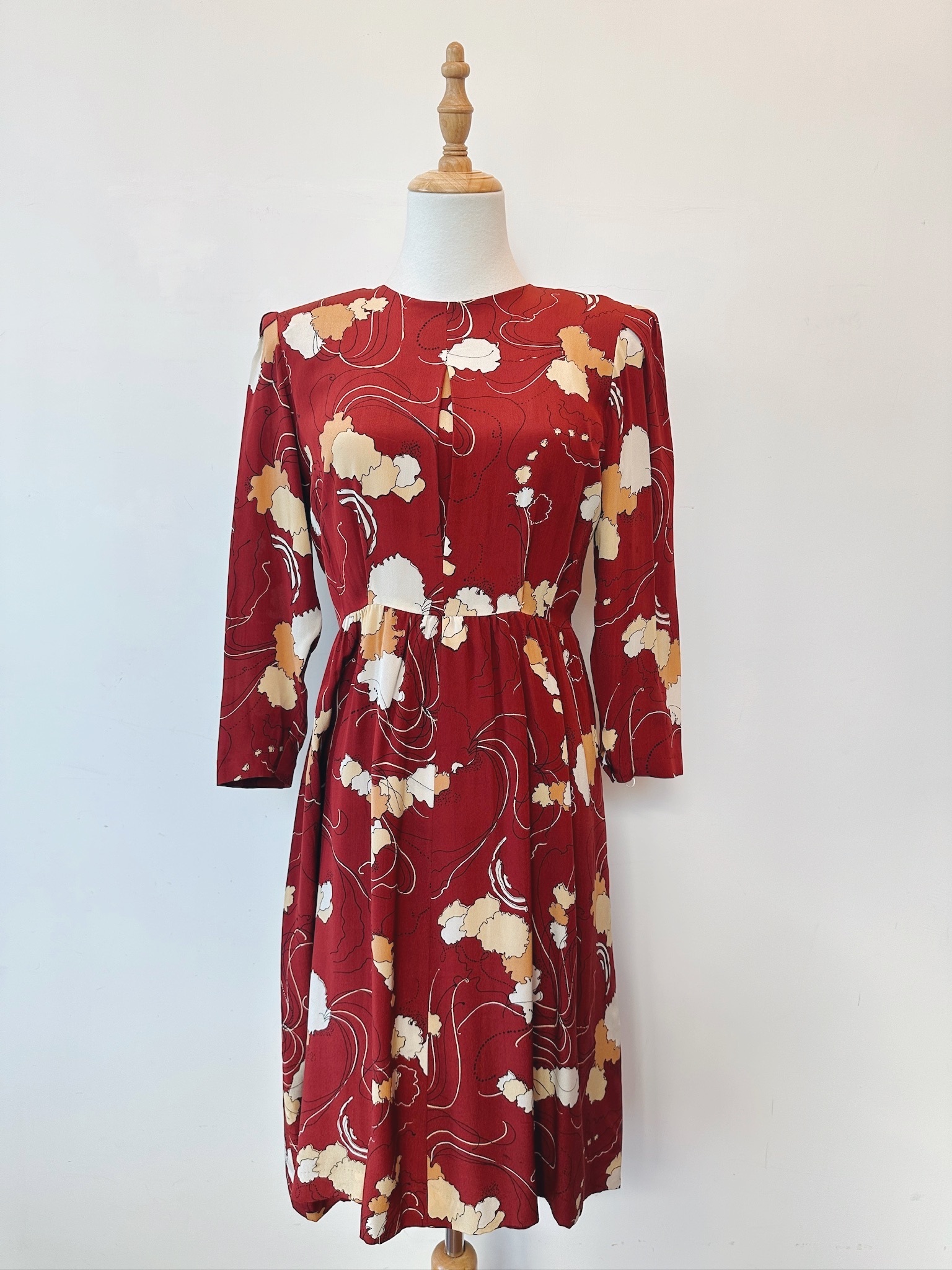 花語流韻古著連身裙