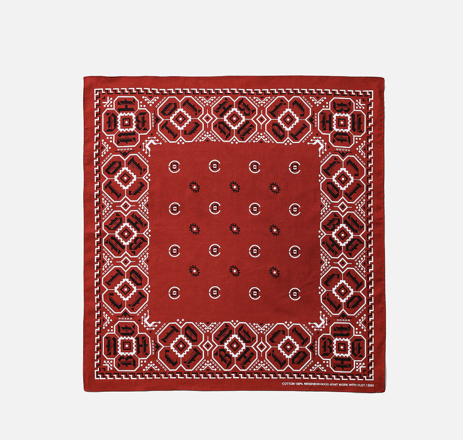 2025AW NEIGHBORHOOD X CLOT BANDANA 聯名 方巾 領巾 頭巾 手帕 現貨 252BX20N-AC01S