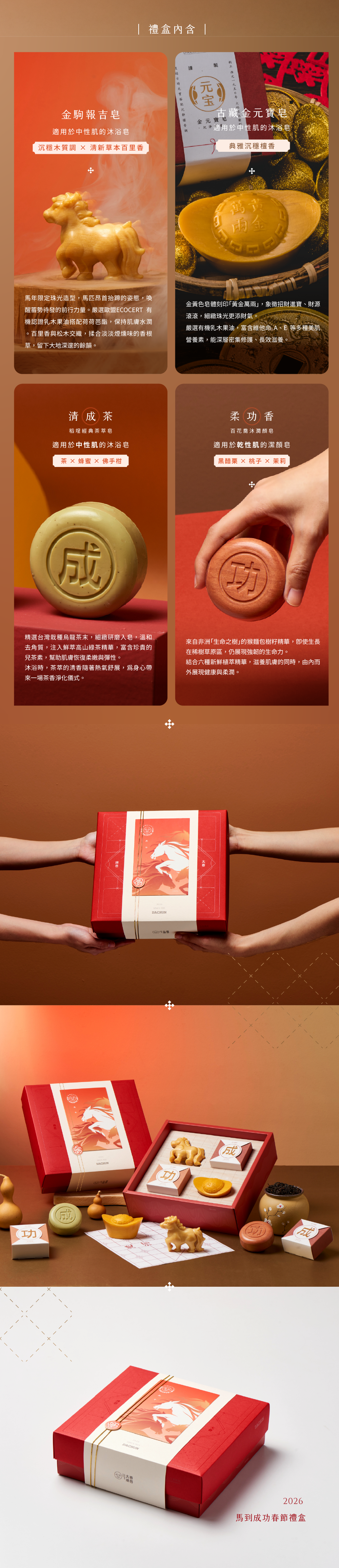 大春煉皂,春節禮盒,馬到成功,送禮,送禮推薦,生肖,沐浴皂