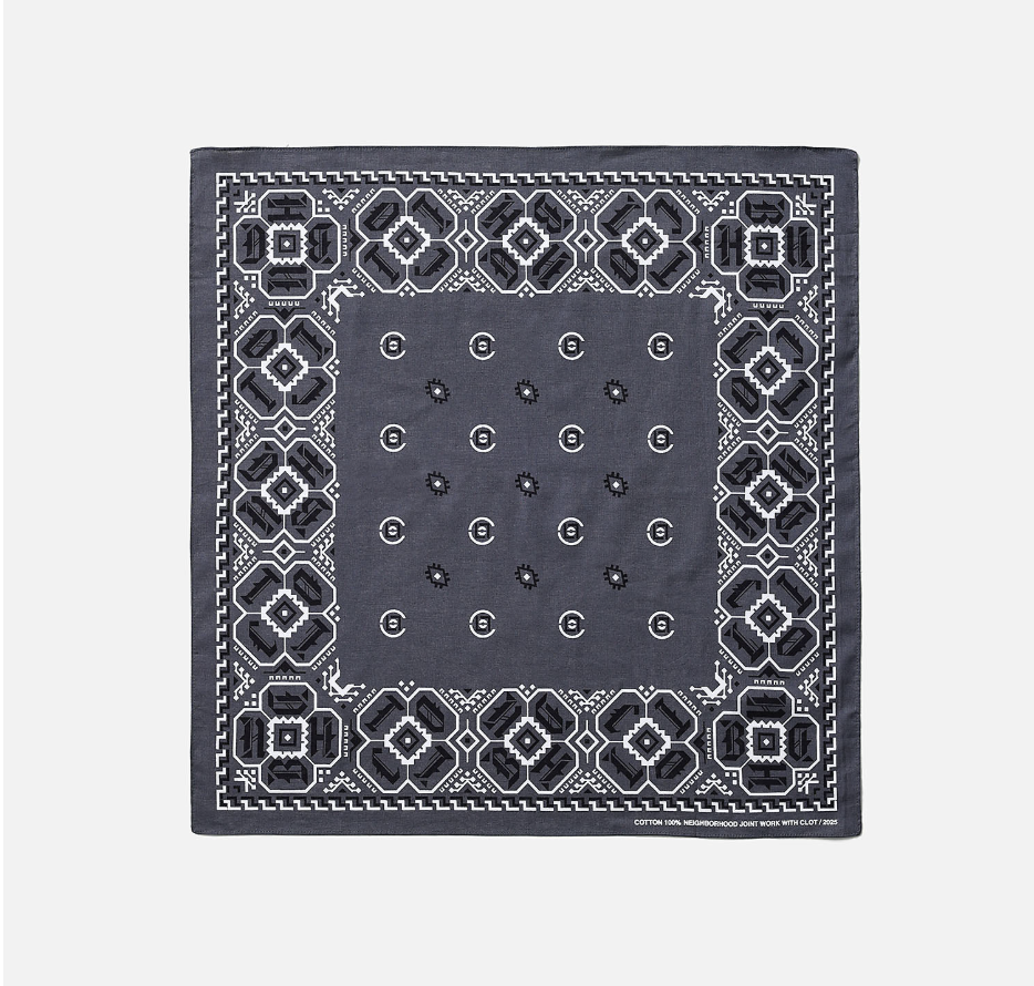 2025AW NEIGHBORHOOD X CLOT BANDANA 聯名 方巾 領巾 頭巾 手帕 現貨 252BX20N-AC01S