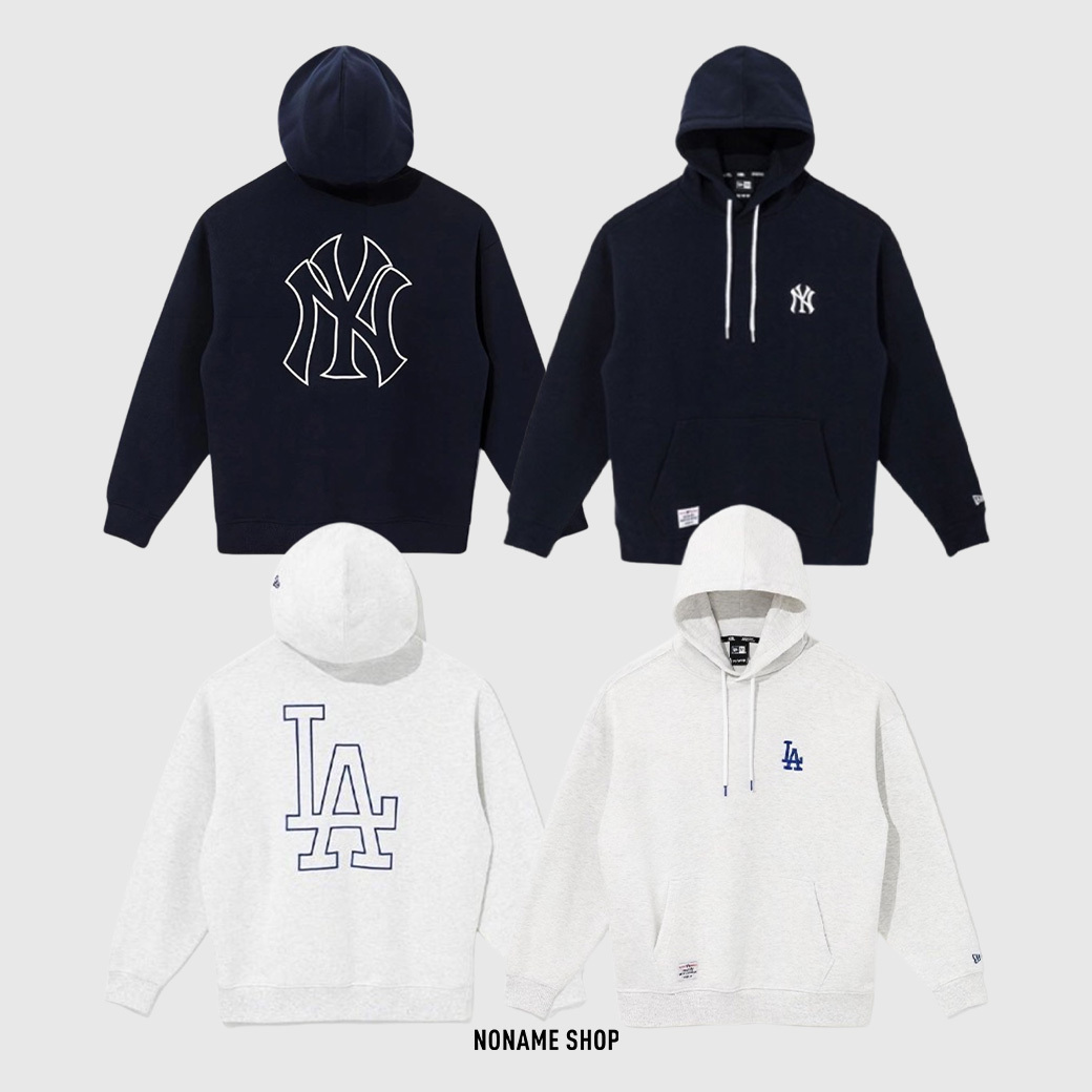 NEW ERA MLB 系列 紐約洋基隊/洛杉磯道奇隊 LOGO 刺繡 帽TEE 兩色 (男/女同款)