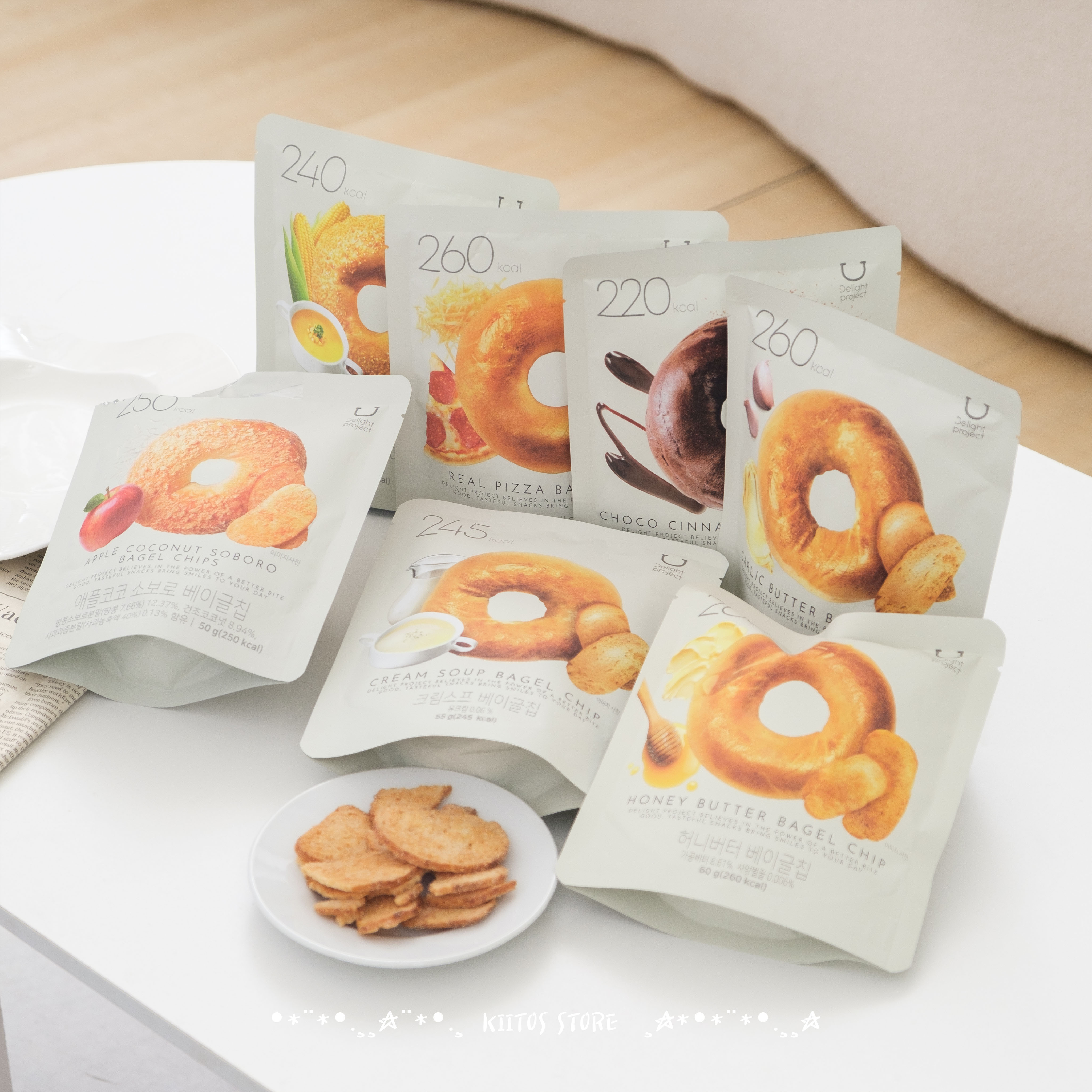 【現貨】 Olive young 三麗鷗聯名 韓國 貝果 脆片  Delight Project 低卡 貝果 餅乾 韓國零食