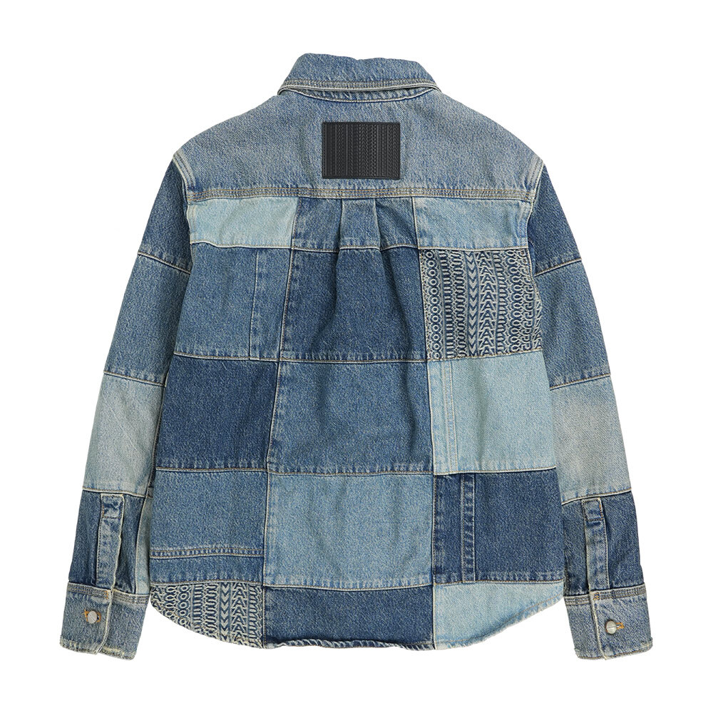 【Marc Jacobs】Patchwork 拼接設計牛仔外套/襯衫(藍色)