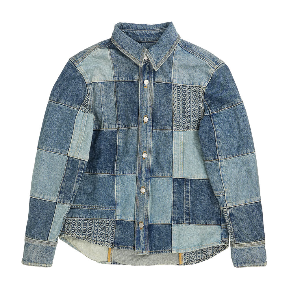 【Marc Jacobs】Patchwork 拼接設計牛仔外套/襯衫(藍色)