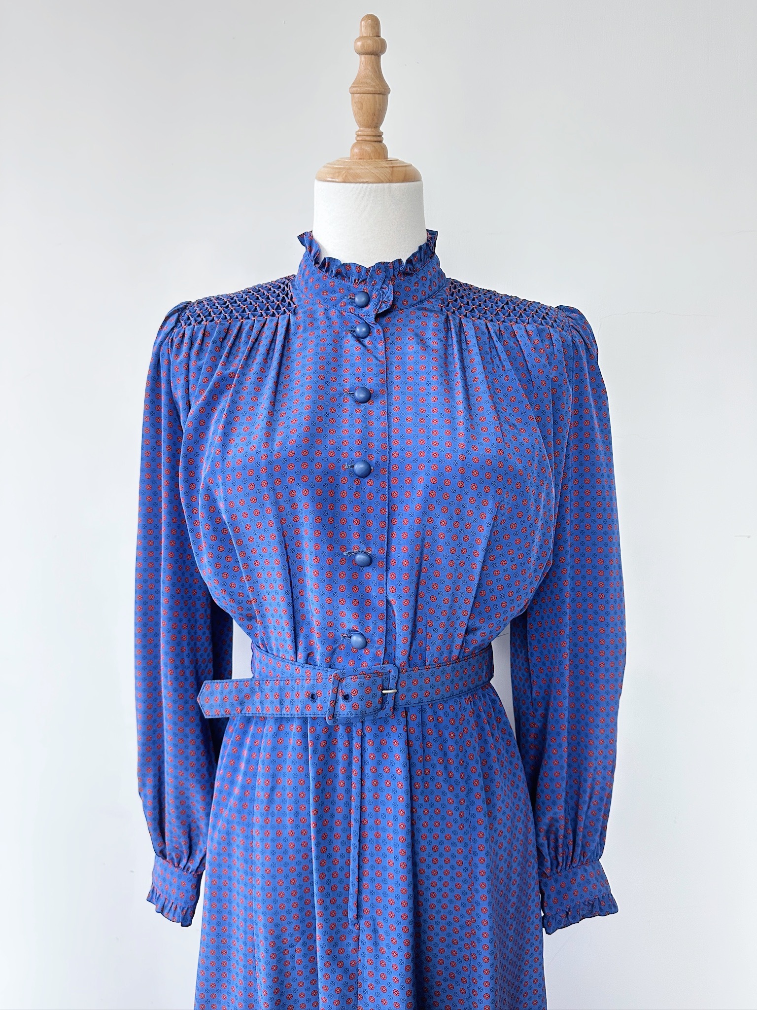 紫藍色霓裳夢古著連身裙