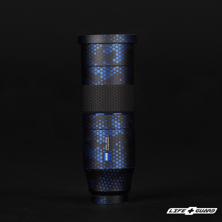 Vivo Zeiss 2.35x 長焦增距 貼膜質感，LIFE+GUARD 藍曼巴設計風格