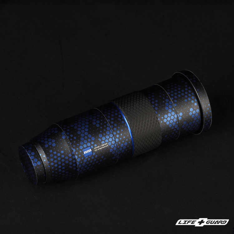 LIFE+GUARD 鏡頭貼膜特寫，藍曼巴風格設計，適用 Vivo Zeiss 2.35x 長焦增距