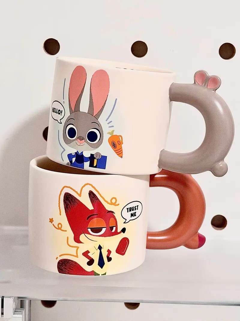 iSNEAKERS｜Disney 迪士尼 動物方城市2 ZOOTOPIA 2 茱蒂 尼克 咖啡杯 馬克杯 400ml