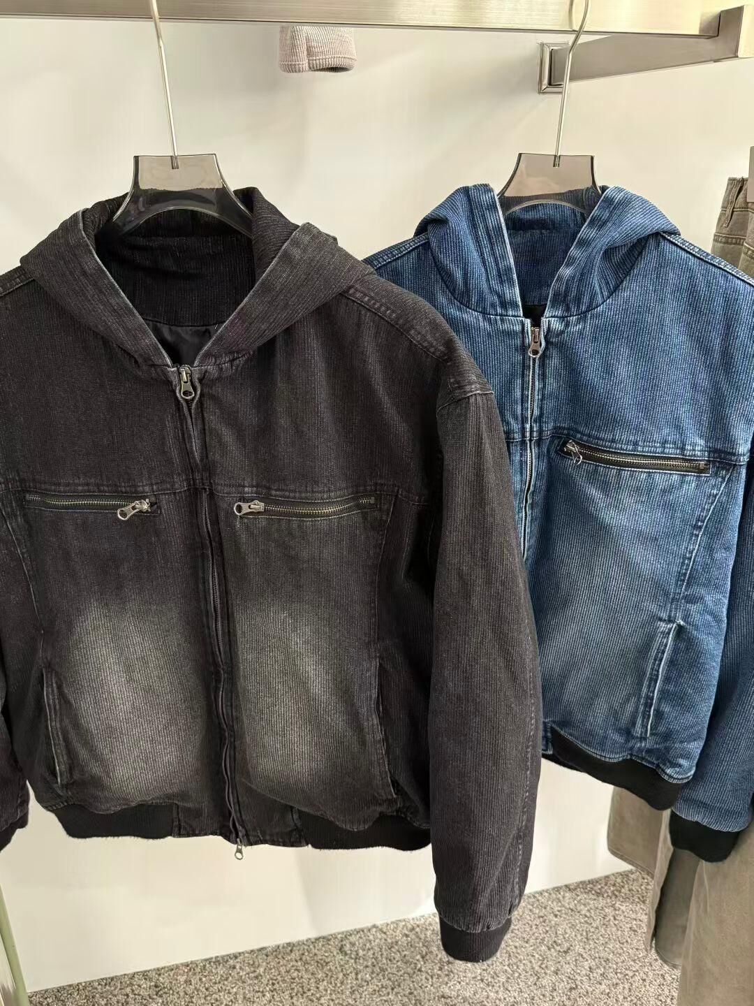 洗水連帽拉鍊外套 Tac-0323JK