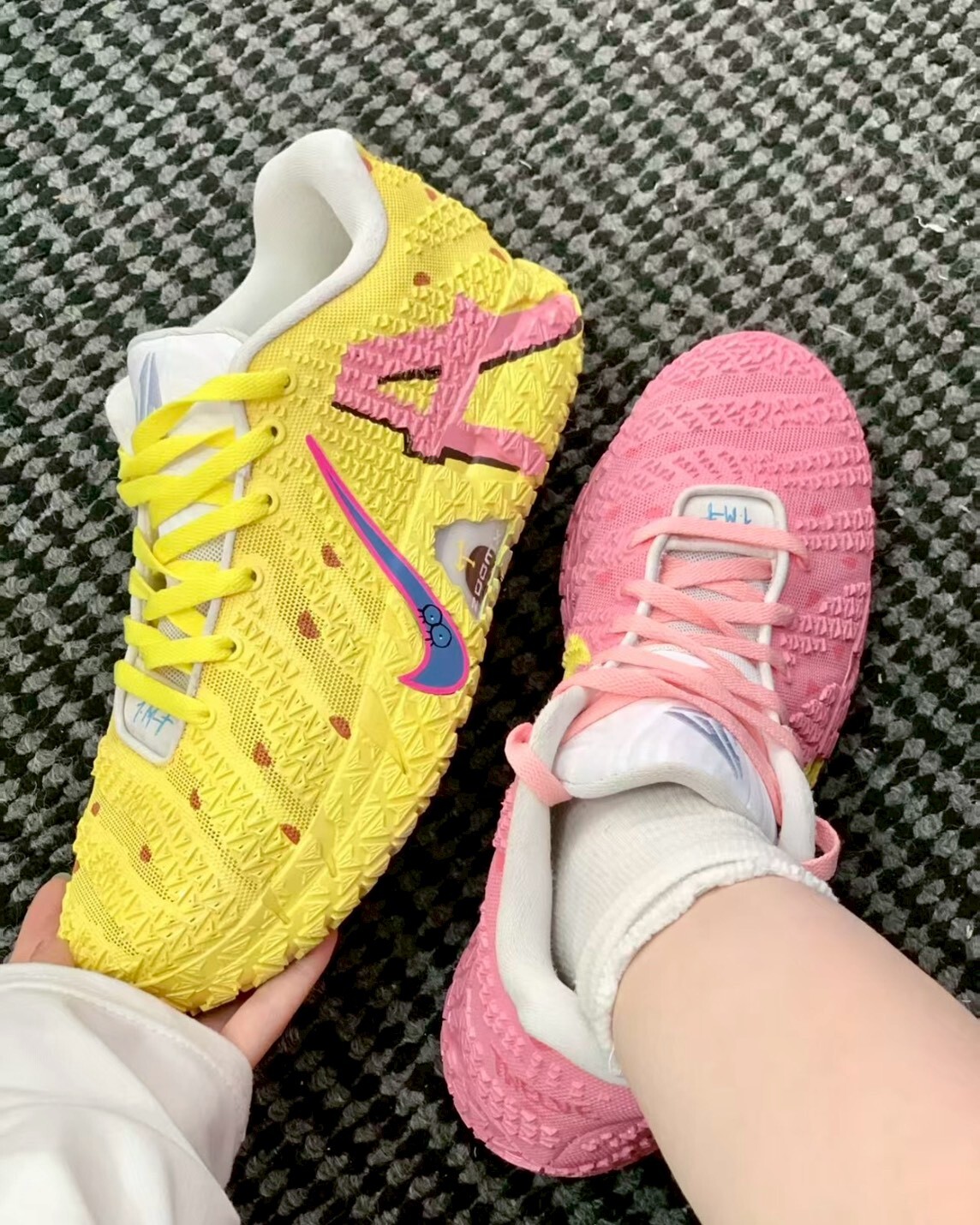 【訂製款】Nike JA 3 海綿寶寶 派大星 鴛鴦鞋 實戰籃球球