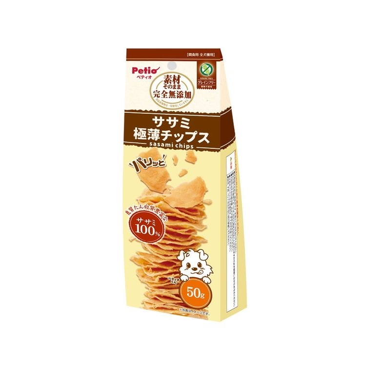 Petio 犬用 完全無添加 超薄身雞柳脆片 50g