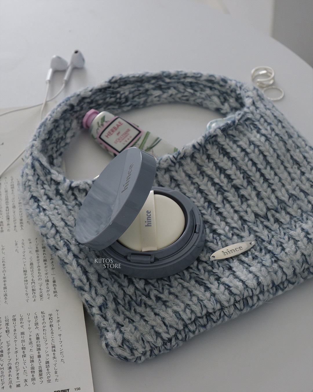 【預購】HINCE 沁膚煥顏柔霧氣墊限定組合 送編織包 一個氣墊+一個補充包+一個小包