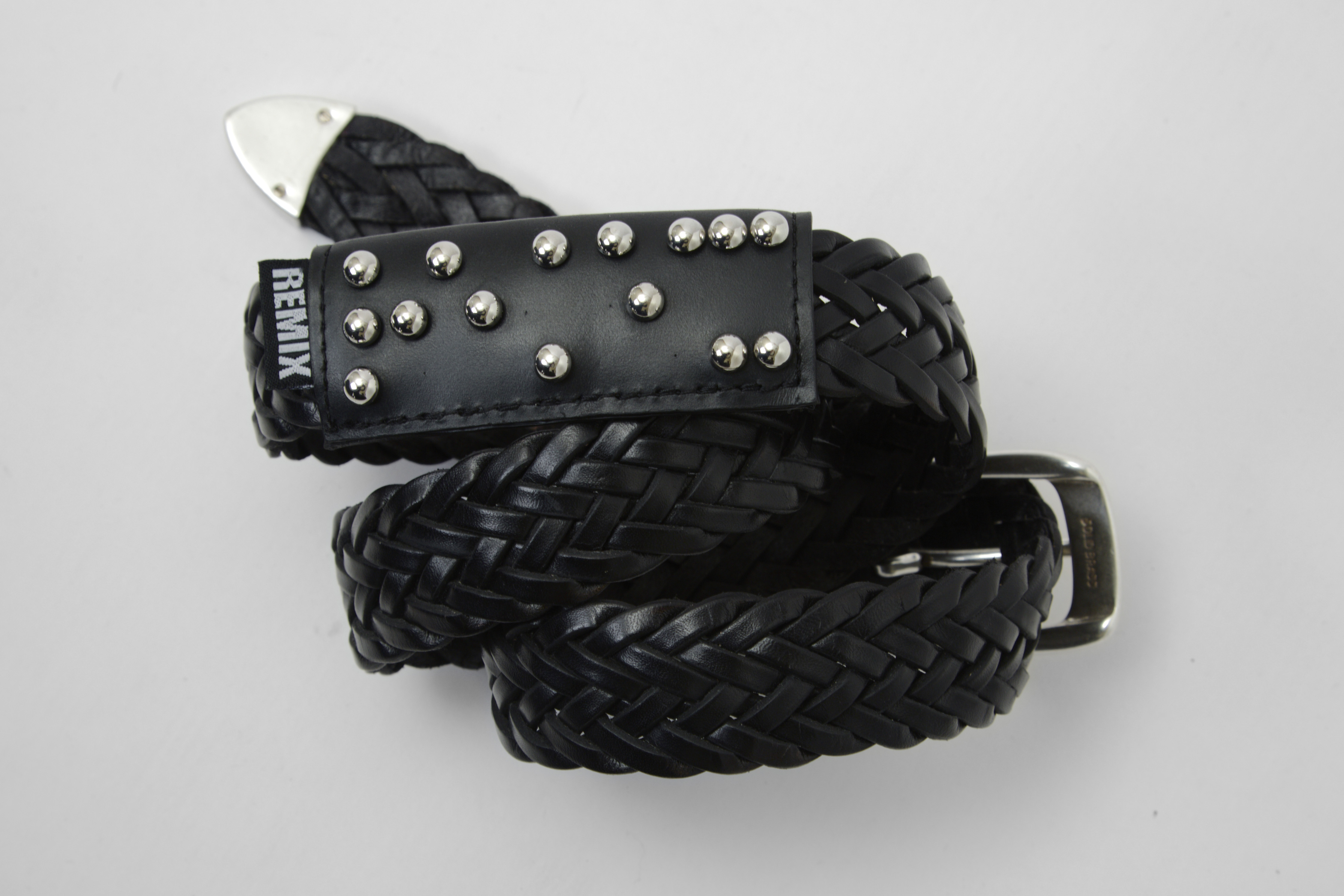 REMIX "R-Overlap spike Belt" (Black)