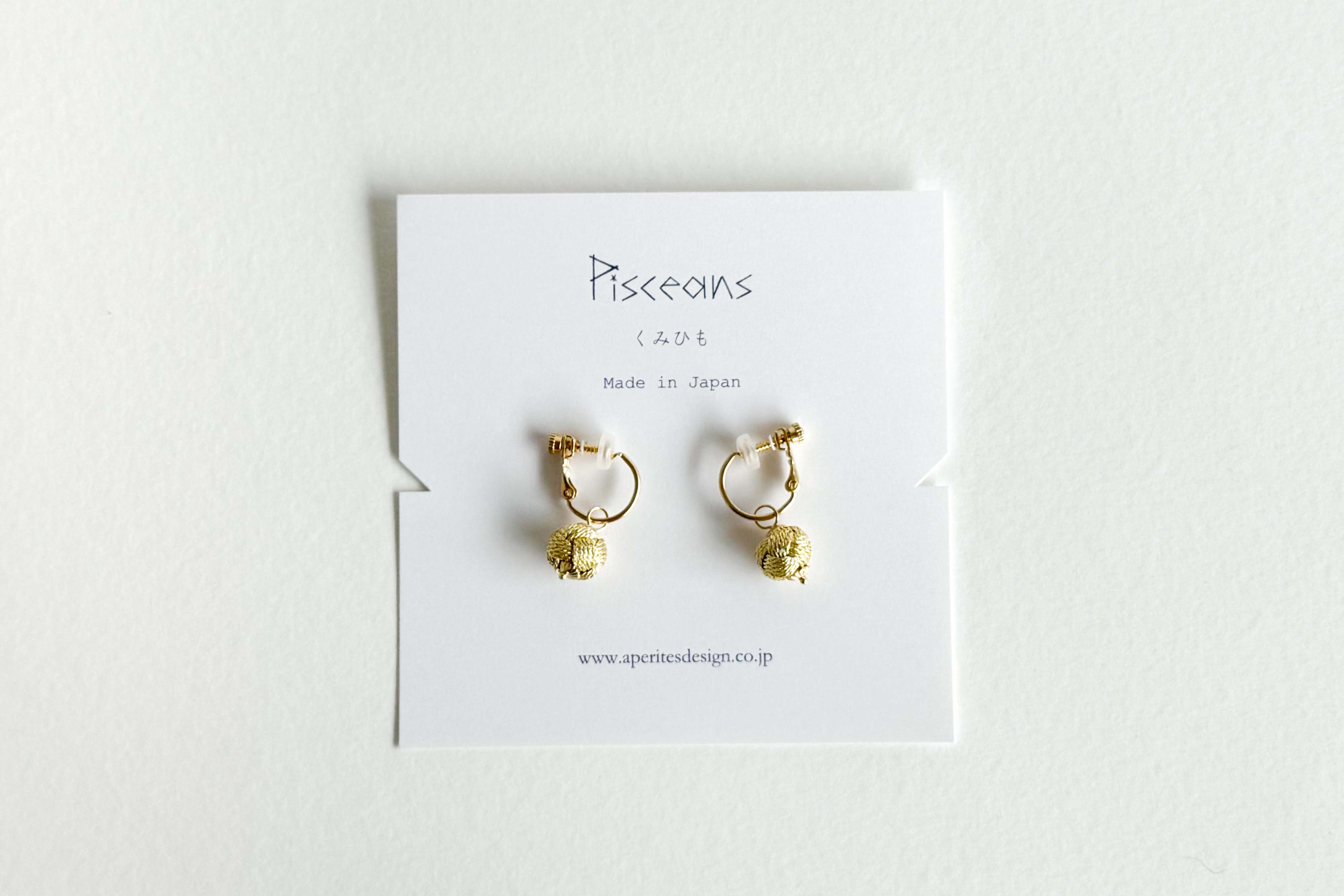 Pisceans-小田卷環狀夾式耳環 GD
