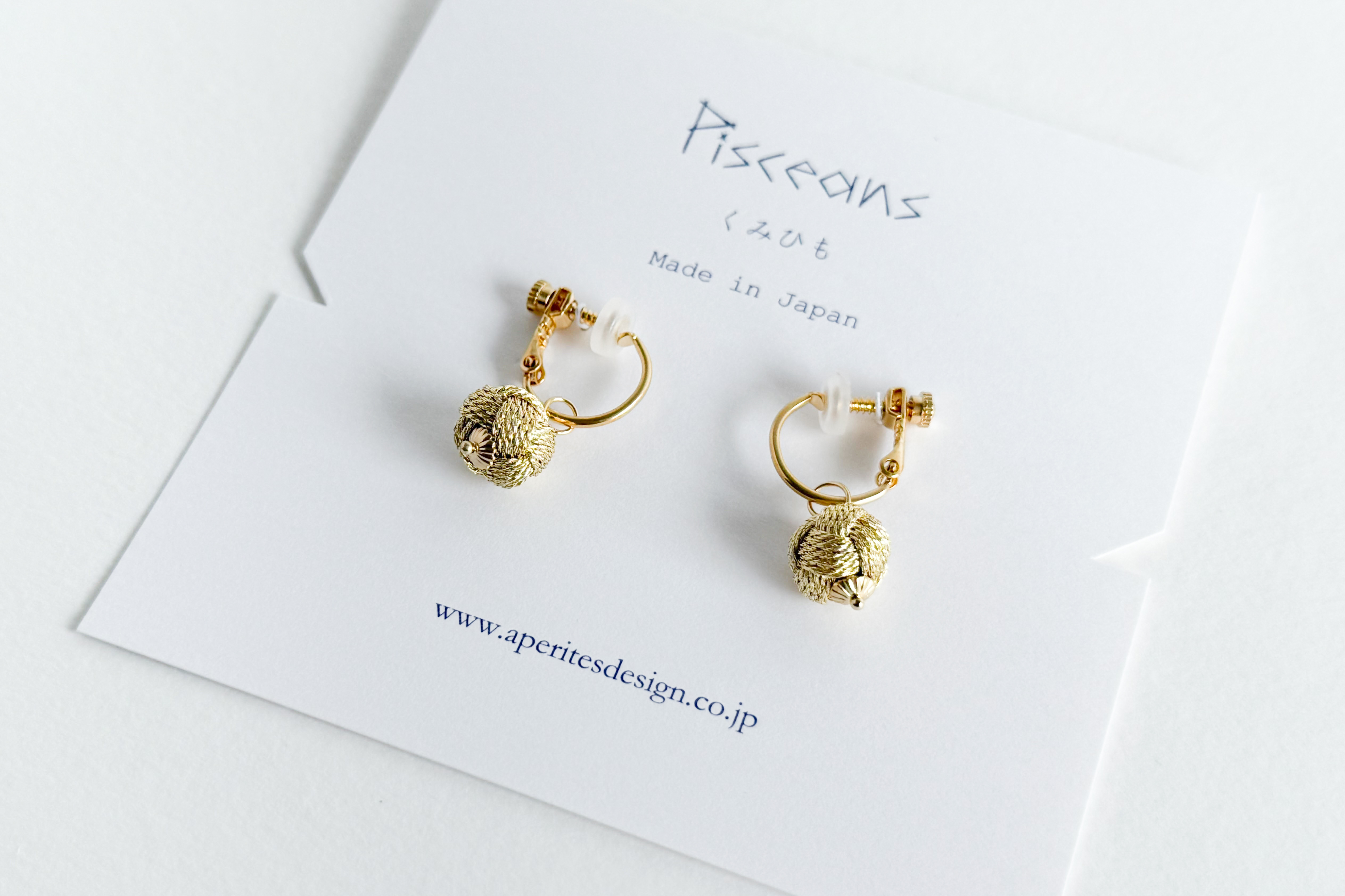 Pisceans-小田卷環狀夾式耳環 GD