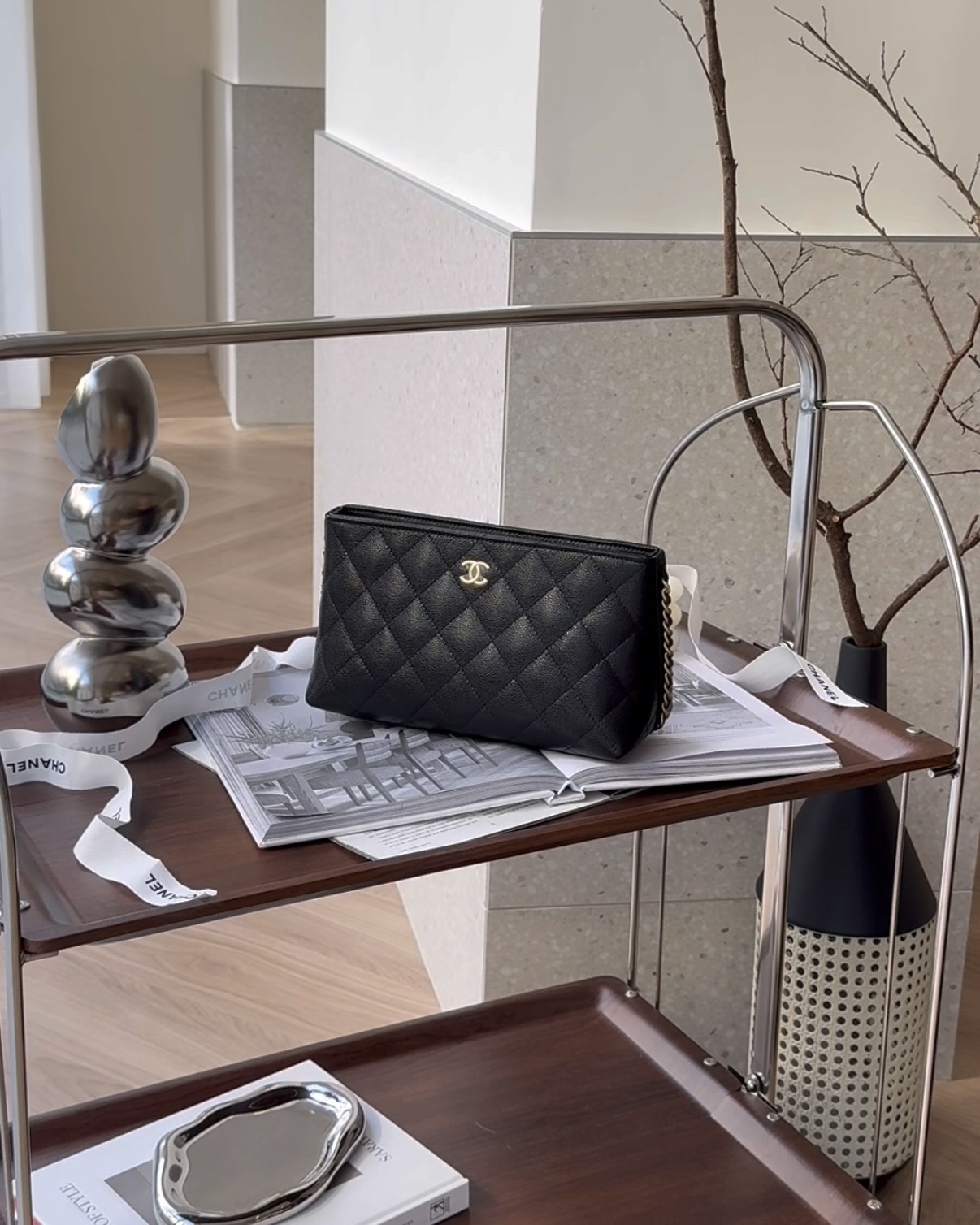 CHANEL｜25A新款手拿包 黑色