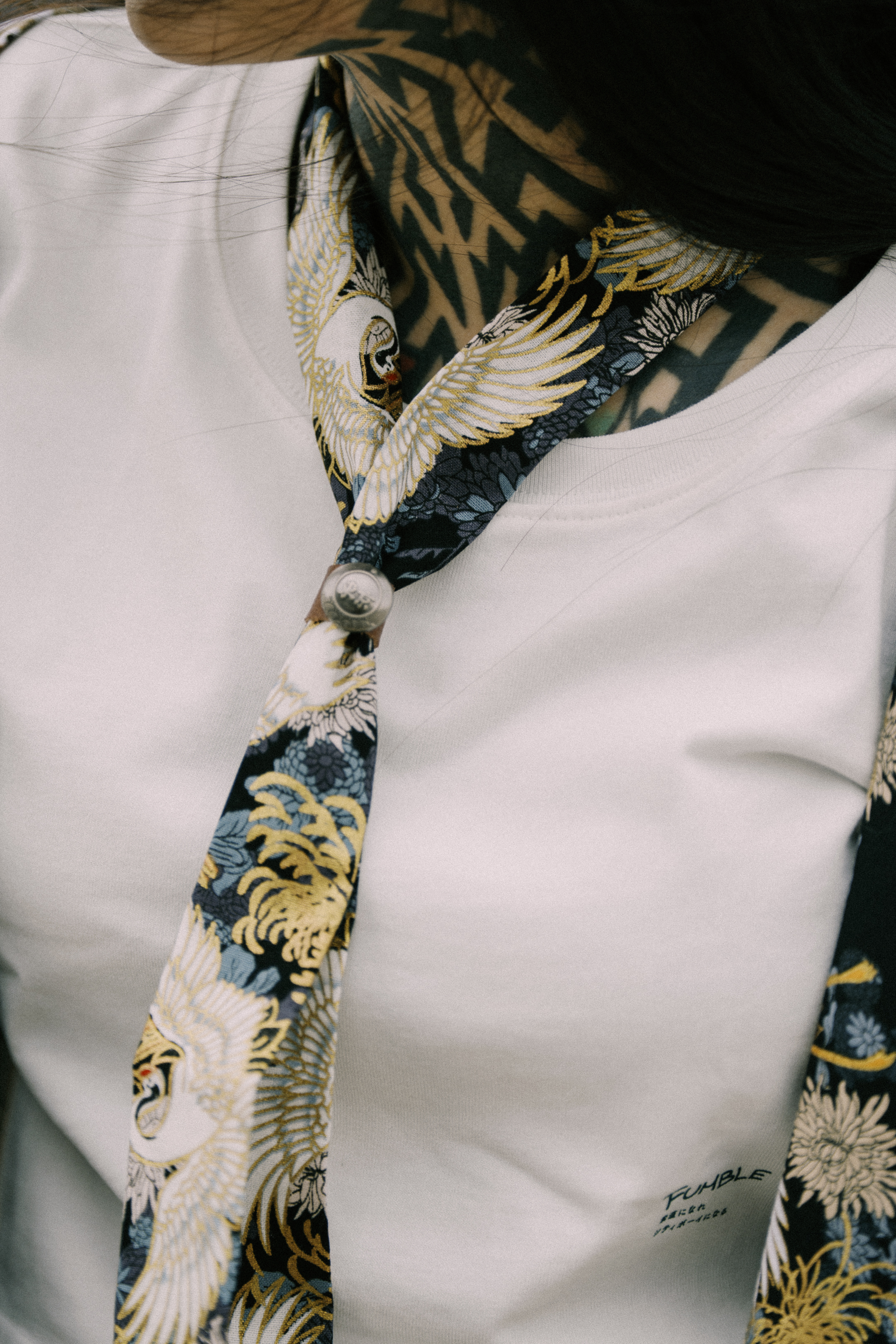 Fumble 東京散步白鶴圈領帶