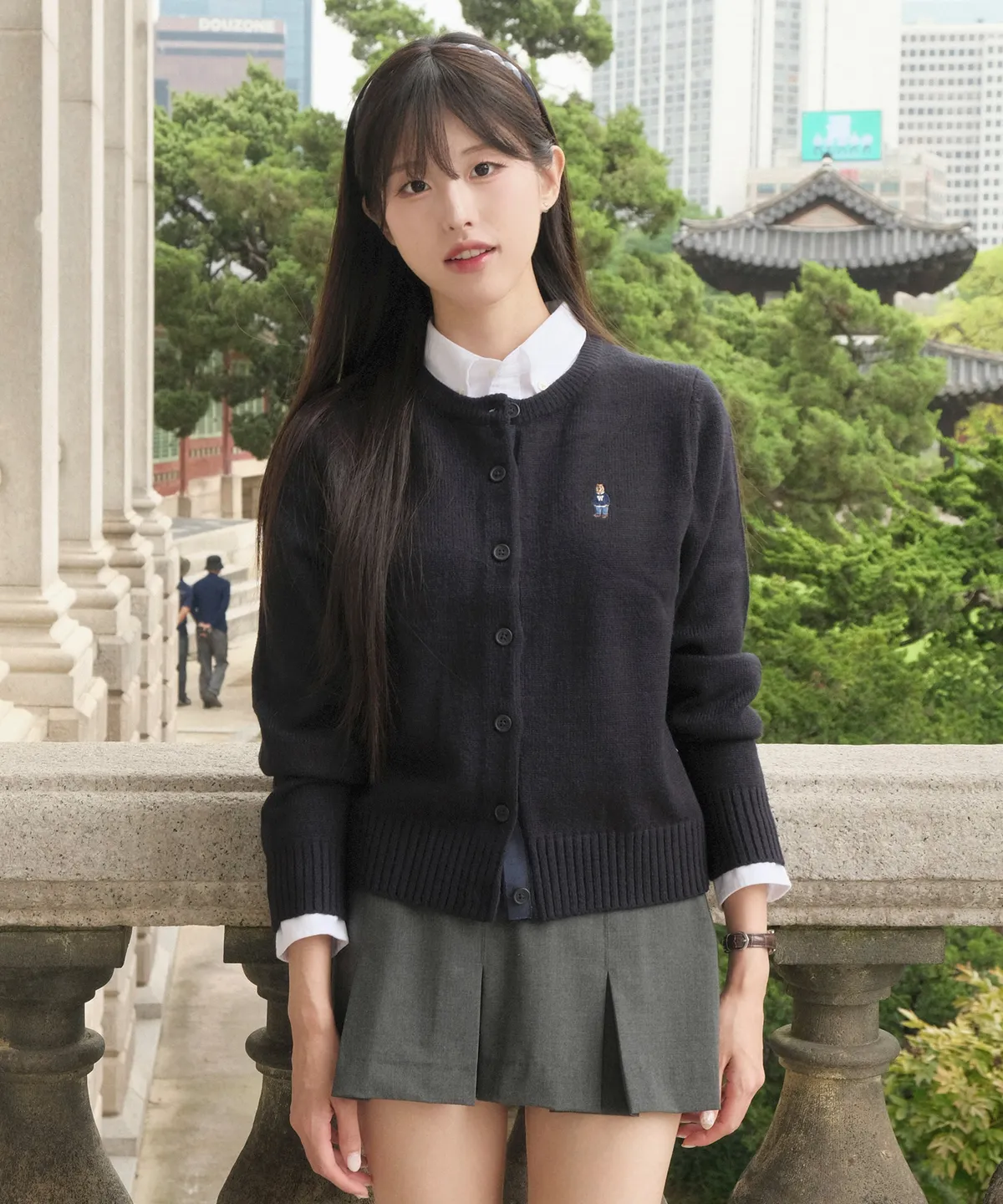 韓國選物 WHO.A.U Steve Cardigan 圓領款