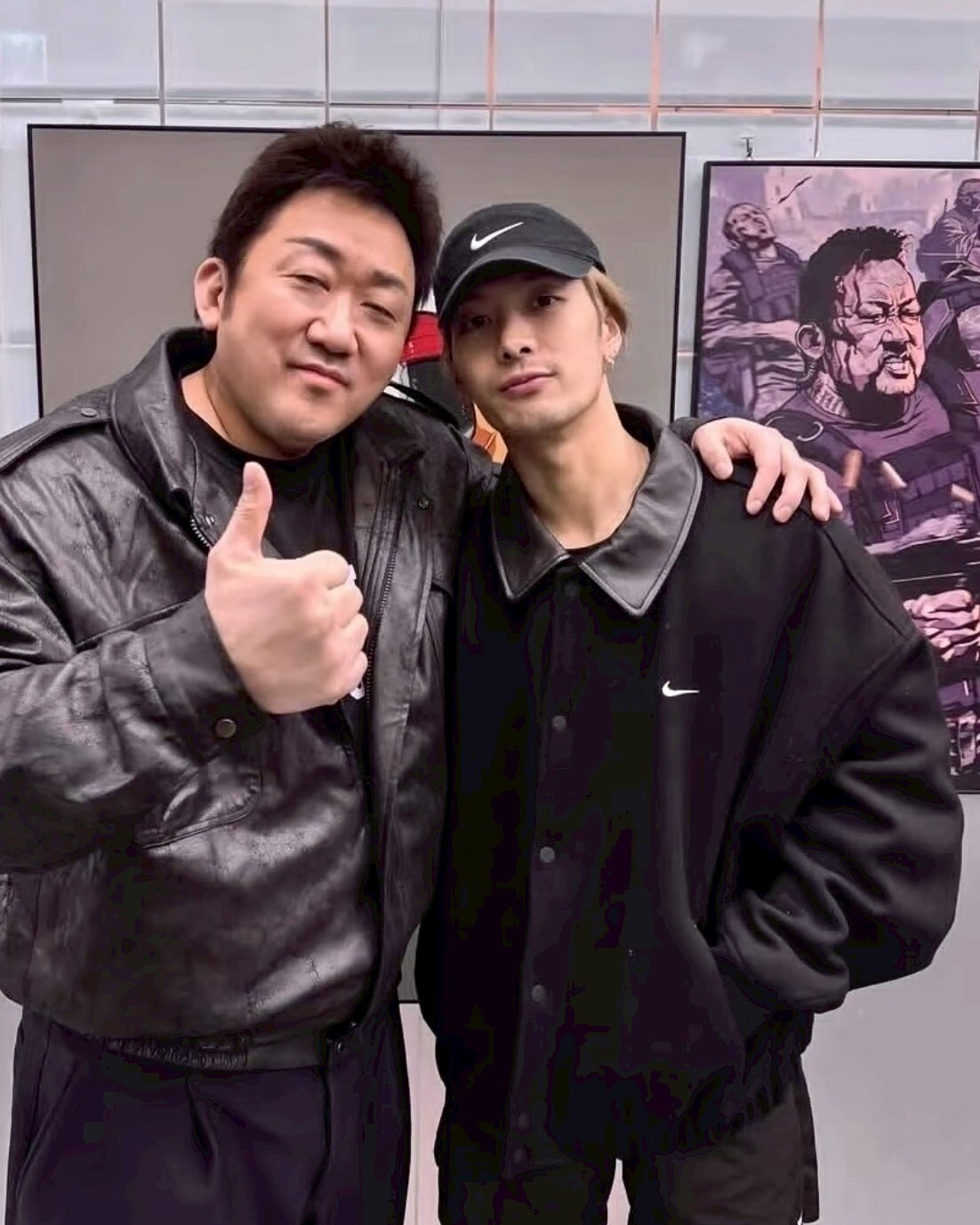 王嘉爾同款 Nike Solo Swoosh 黑色 翻領外套 夾克 男款